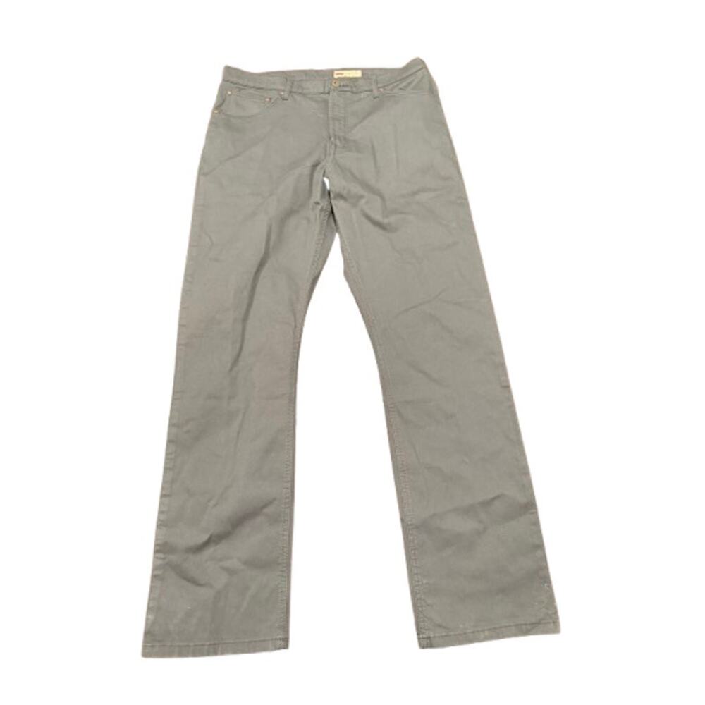 Wrangler Men's Gray Flex Straight Fit 5-Pocket Work Casual Jeans Size 36x32